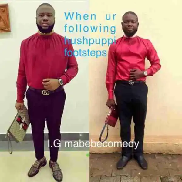 Original Gucci Vs Aba Gucci: Guy Recreates Hushpuppi